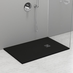 704054 Душевой поддон из минерального литья АНТРАЦИТ в комплекте с сифоном, Kerasan DOCCIA Италия