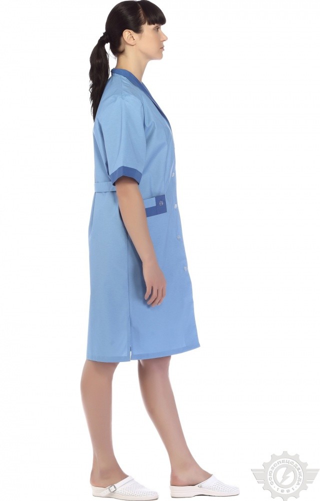 61744 Халат "Радуга" короткий рукав  Одежда для обслуживающего персонала  размер 44 Спецодежда  - Вид №10