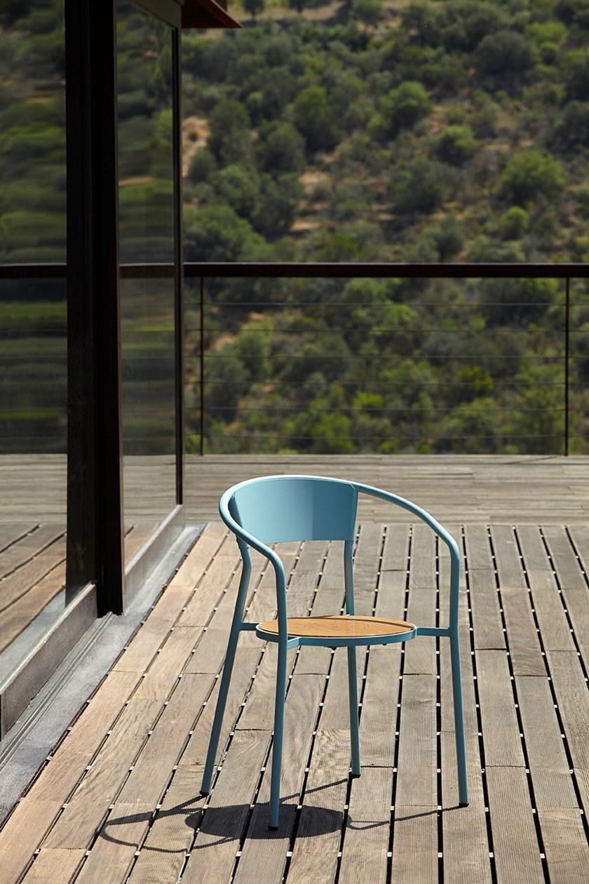 Adico Металлический садовый стул для ресторана с подлокотниками sun-id-1455391 - Вид №1