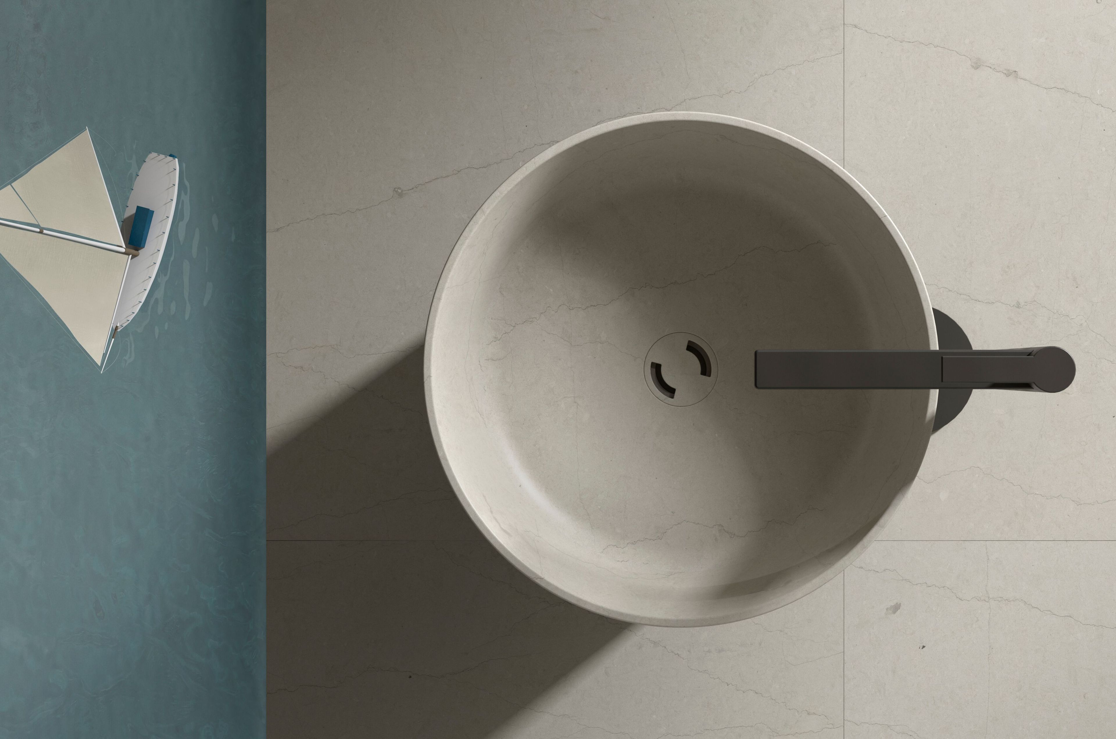 Отдельно стоящая раковина с ореховым покрытием ARCOM Монолит ARCH-00022055 - Вид №6