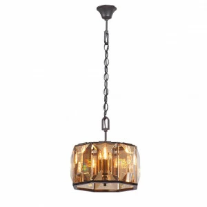 Подвесная люстра Vitaluce V5218-1/4 VITALUCE ДИЗАЙНЕРСКИЕ 328107 Черный;прозрачный;коричневый