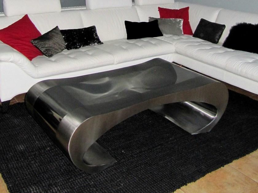 ICI ET LÀ Журнальный столик из нержавеющей стали для гостиной Handmade metal furniture by ici et là Stw01 - Вид №1
