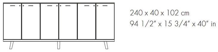 Bralco Офисный шкаф из дуба с распашными дверцами с замком Rail sun-id-1399146 - Вид №1