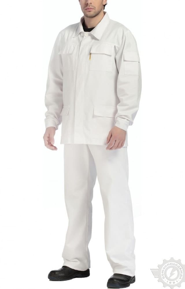 65519 Костюм "Эксперт-2" белый  Летняя спецодежда  размер 60-62/182-188  - Вид №7
