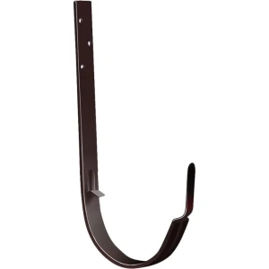 Кронштейн для желоба длинный GL PE 125 мм цвет шоколад