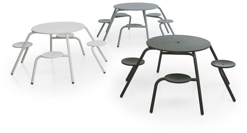 Extremis Круглый стол для пикника со встроенными стульями sun-id-1478990 - Вид №4