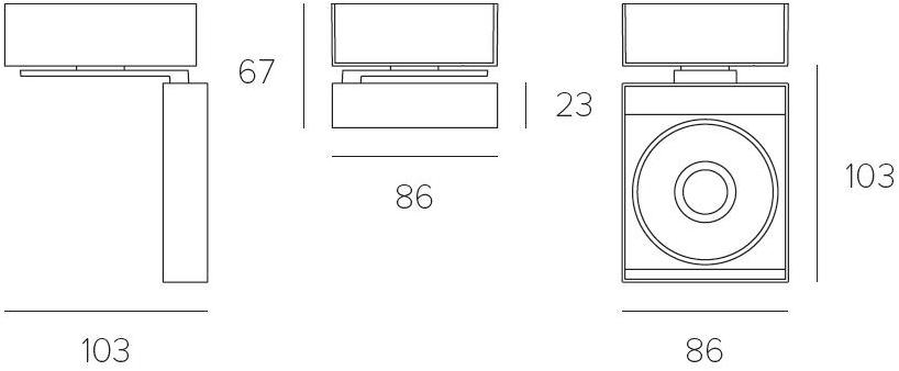Letroh Регулируемый светодиодный светильник из алюминия Neutra sun-id-1360180 - Вид №2