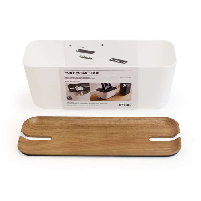 240101 Органайзер для проводов hideaway большой белый Bosign  - Вид №3
