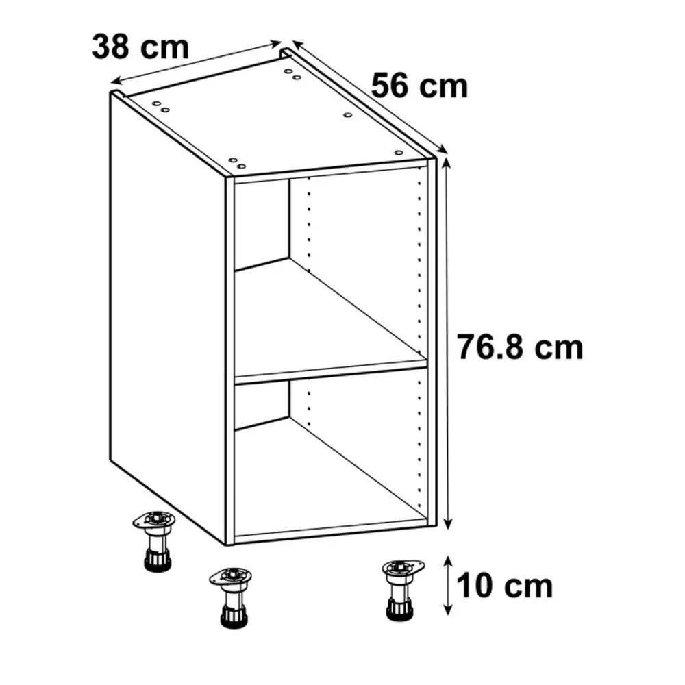 Каркас угловой напольный Delinia ID для эргономичной кухни 38.7×76.8×56 см 82000375 STLM-0872303 - Вид №7