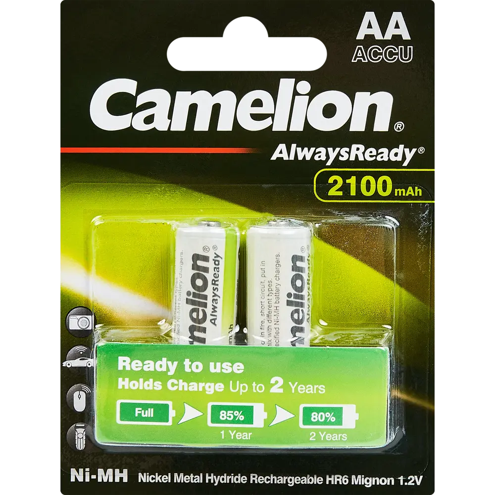 Аккумуляторы Santreyd AA 2100 мАч для энергоемких устройств 89350621 STLM-1363723