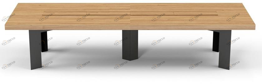 ODESD2 Стол для переговоров из стали и дерева с системой управления кабелями sun-id-1413519