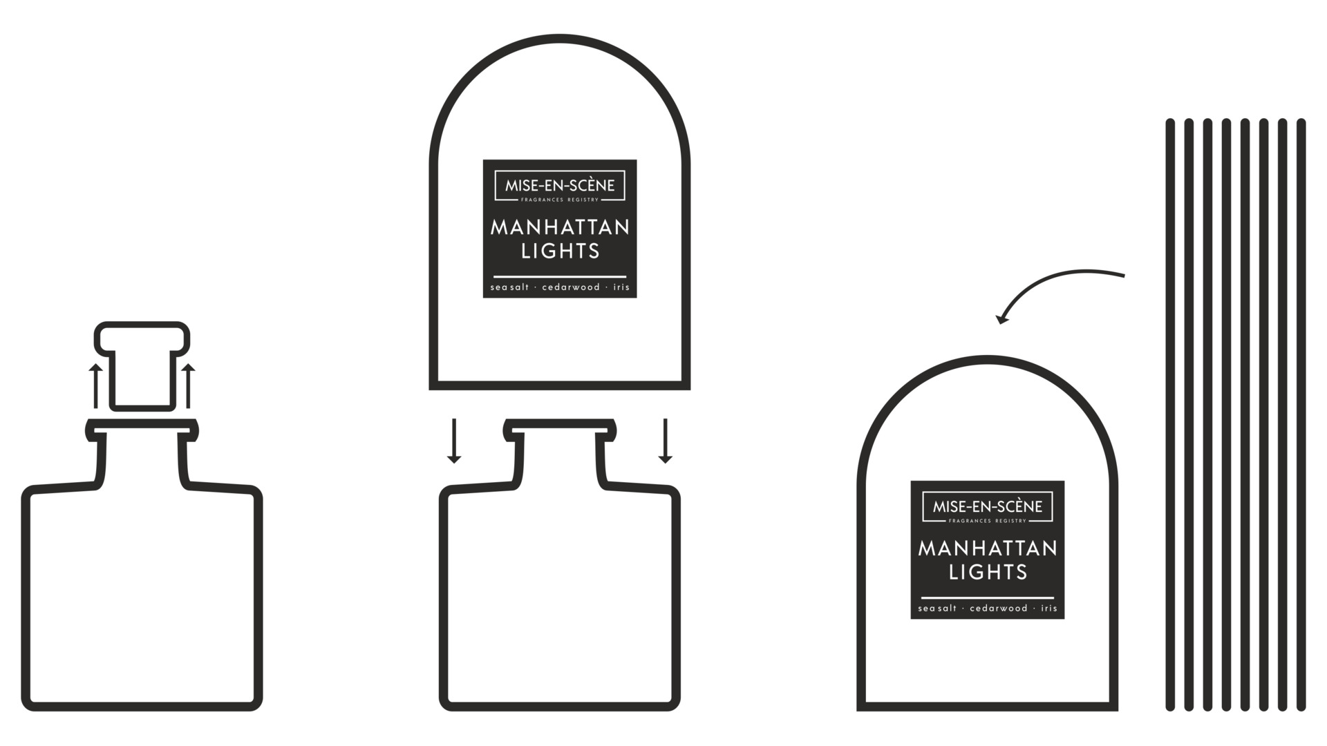 10656720 Ambientair Диффузор ароматический Mise En Scene Manhattan lights 200 мл Стекло  - Вид №2
