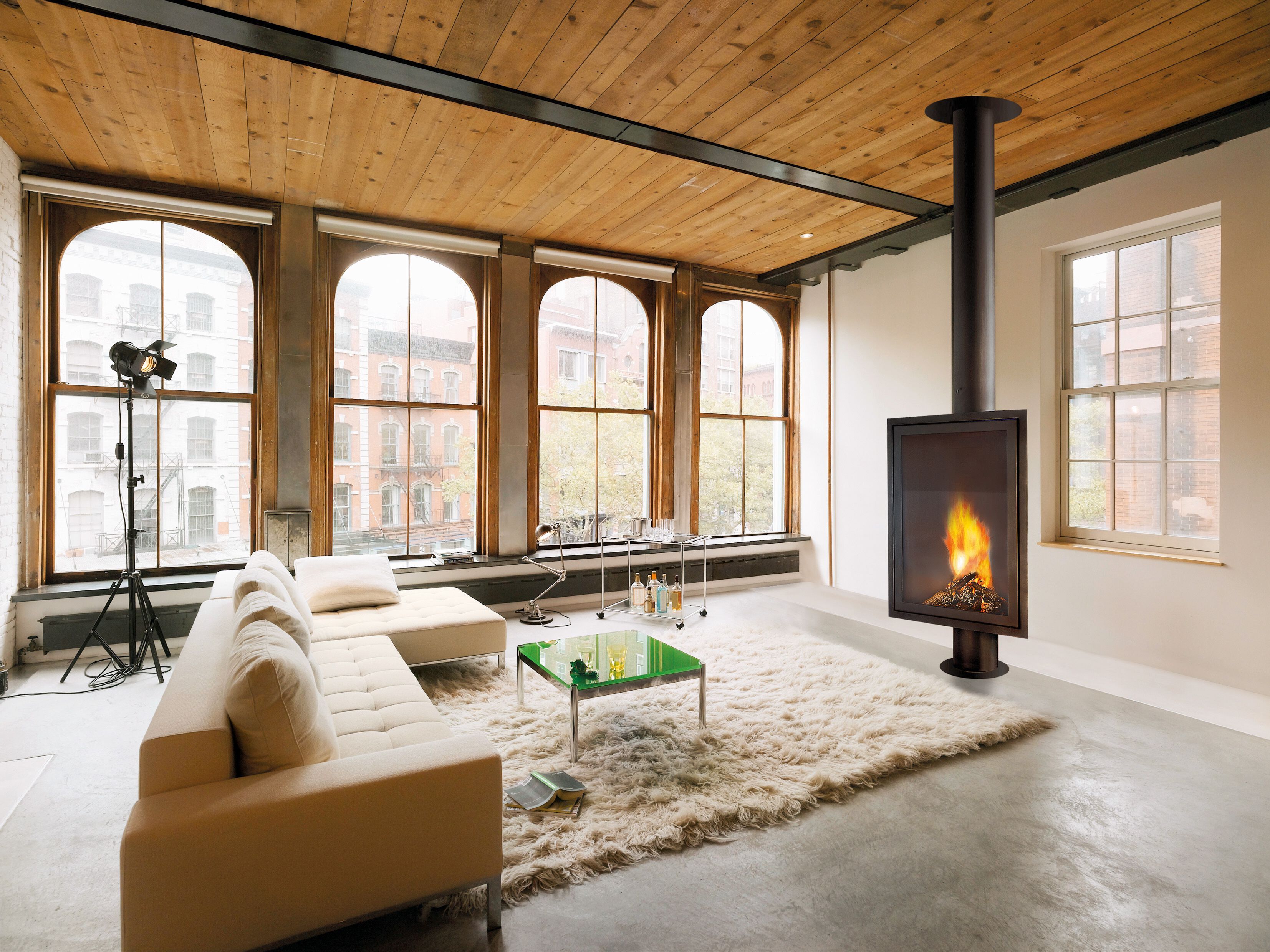 Центральный закрытый камин Focus creation EUROFOCUS ARCH-00006579 - Вид №1