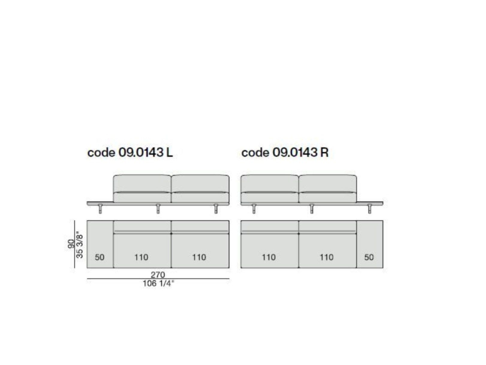 Съемный тканевый диван с журнальной стойкой Porada Soul ARCH-00074706 - Вид №15
