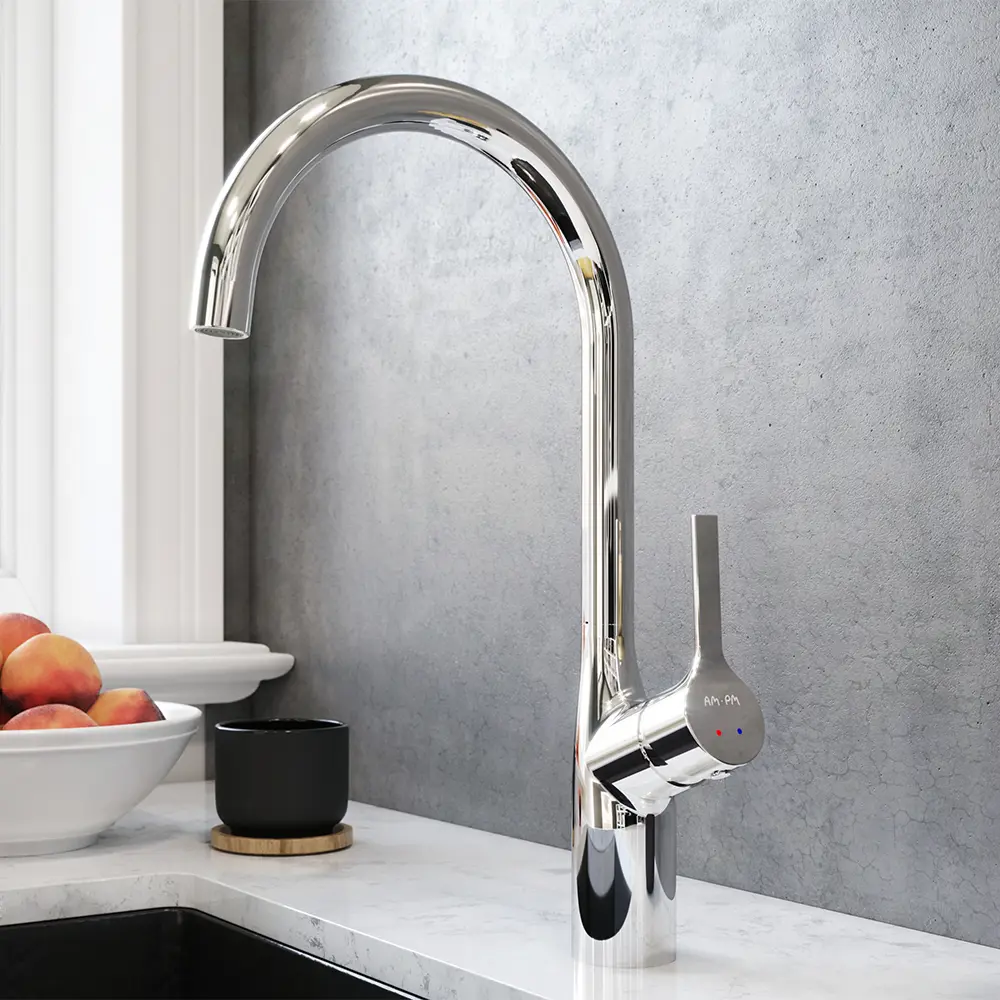 AM.PM Spike - кухонный смеситель с боковым рычагом и высоким изливом 84177509 STLM-0046888 - Вид №4