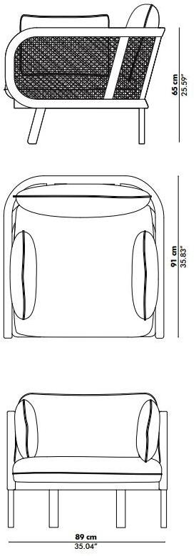 BuzziSpace Кресло из ткани Buzzicane sun-id-1401606 - Вид №7
