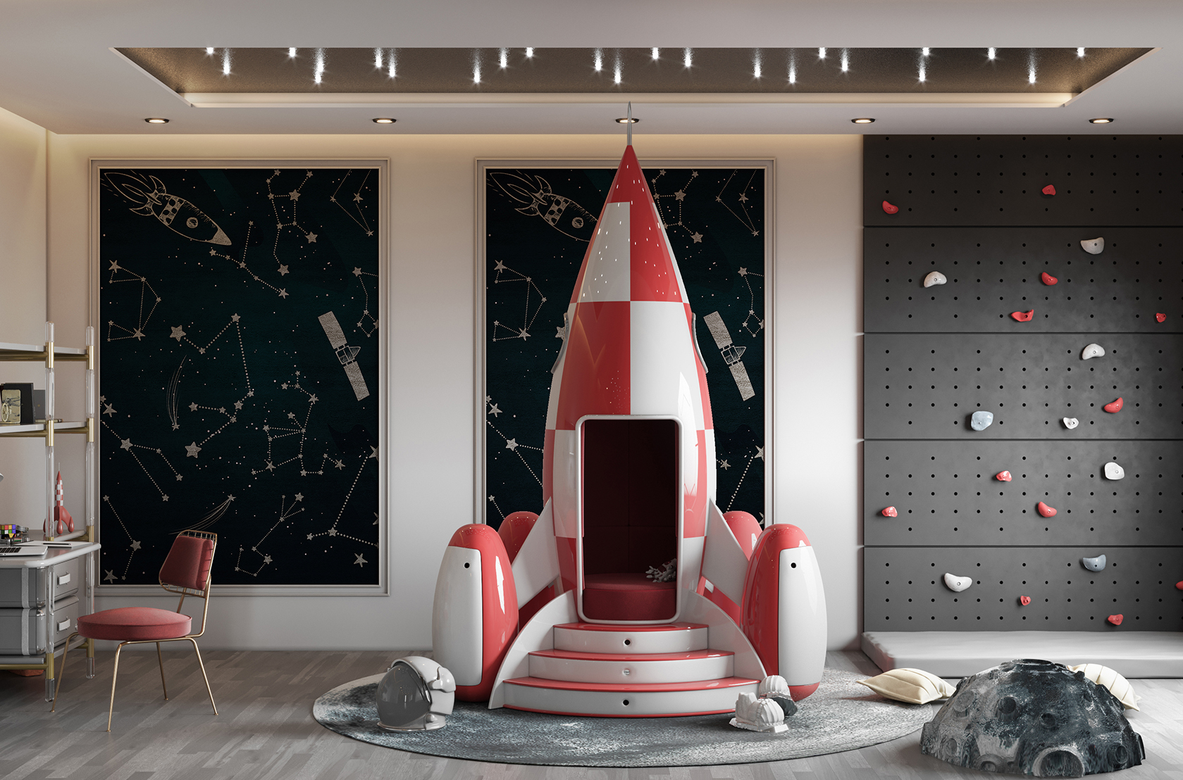 CIST759 Детское мягкое кресло Рокки Ракета Circu  - Вид №11