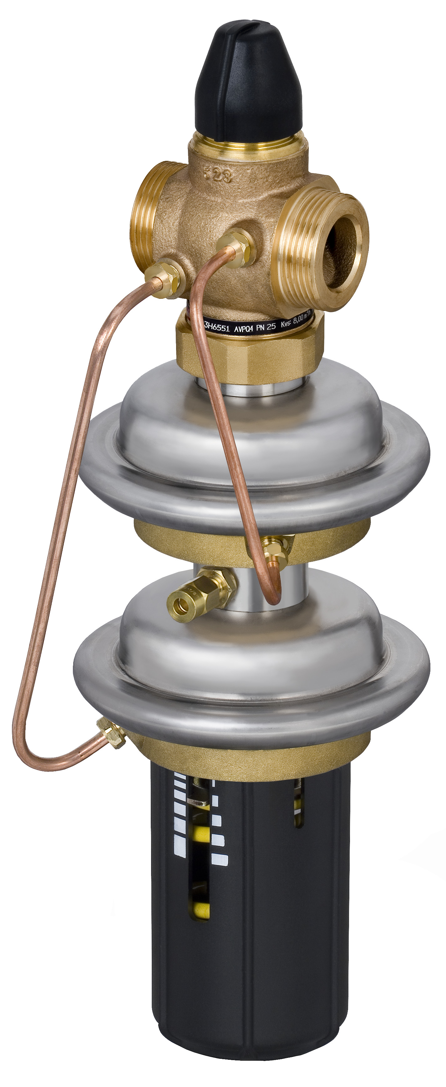 Danfoss Регулятор перепада давления AVPQ для монтажа на подающем трубопроводе РПД AVPQ 4PN25 20/6,3/0,2-1,0/0,2/резьб. 003H6550  - Вид №28