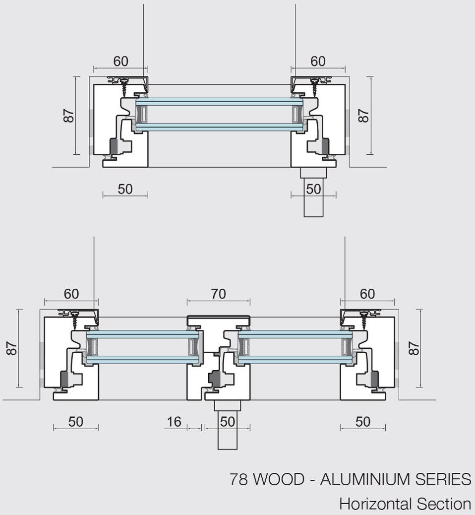 CARMINATI SERRAMENTI Распашное окно из дерева с двойным остеклением Skyline system sun-id-1428125 - Вид №12
