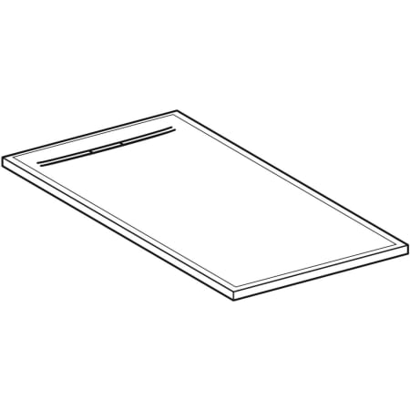 550.262.00.2 Прямоугольный душевой поддон Geberit Sestra Geberit  - Вид №1