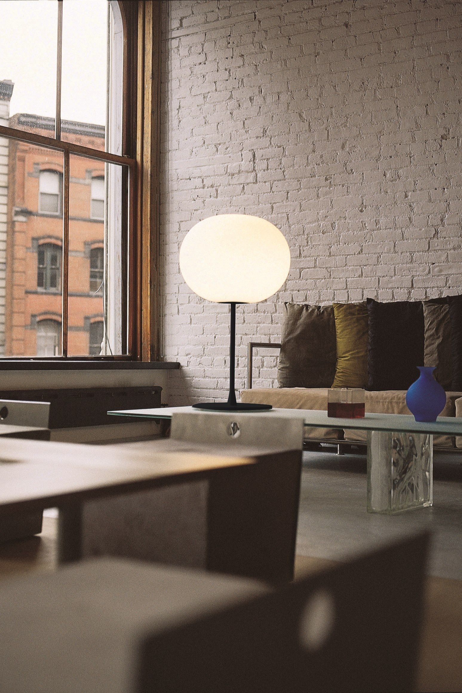 Стальная и стеклянная настольная лампа с диммером Flos Glo-Ball ARCH-00130710 - Вид №8