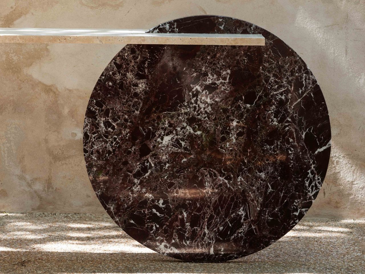 Травертиновый консольный стол LO Contemporary GOL ARCH-00140260 - Вид №2