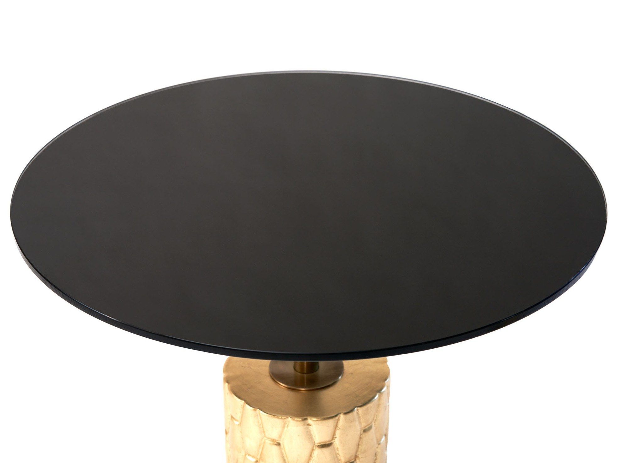 Высокий круглый стеклянный журнальный столик MARIONI ARCH-00059825 - Вид №1