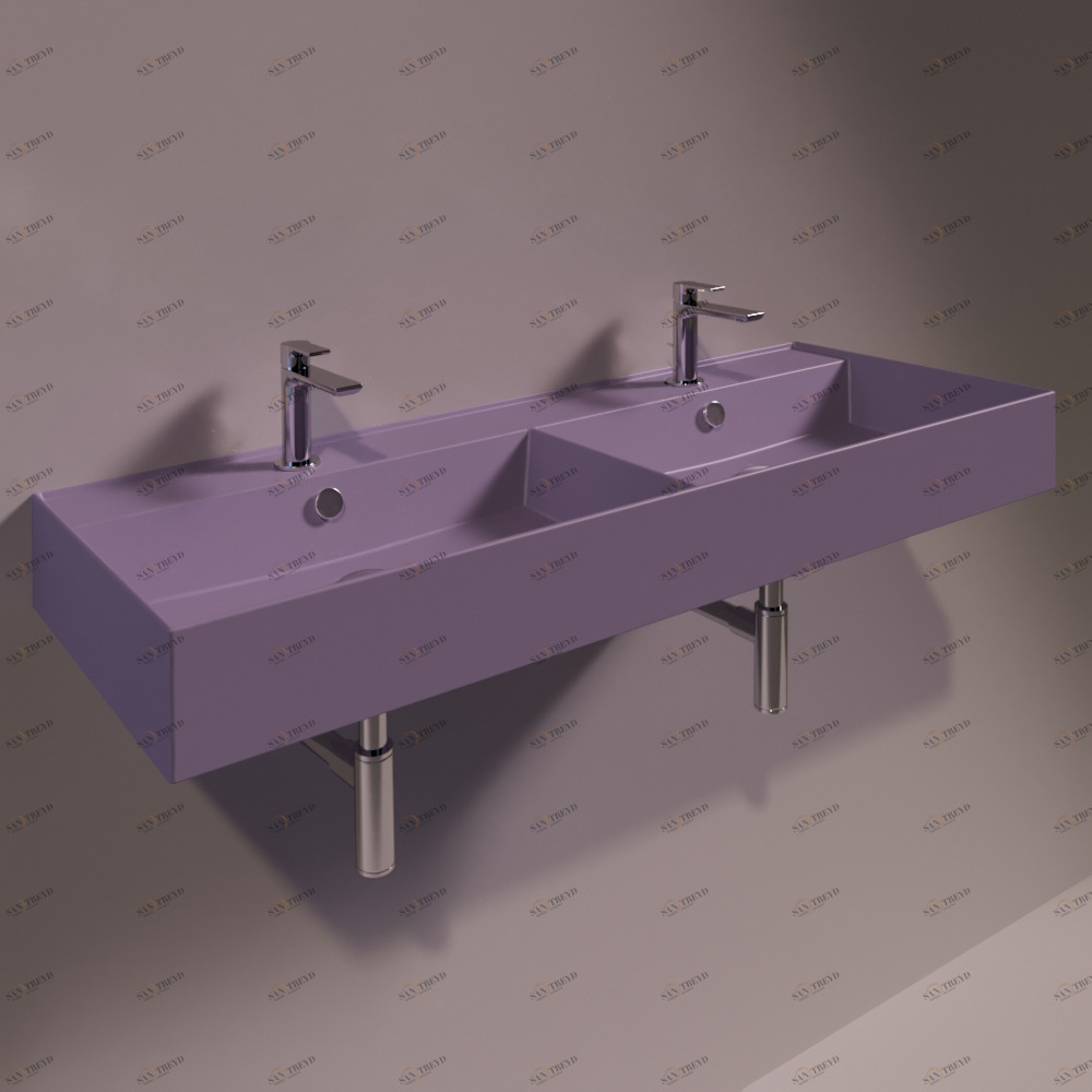 AG121DPRUGNAMATT Подвесная раковина настенная прямоугольная Simas Agile