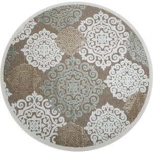 Ковер вискоза Genova 001/655590 ø160 см цвет мультиколор 85257244 STLM-2053870