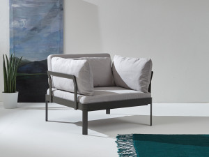 Съемное садовое кресло из ткани