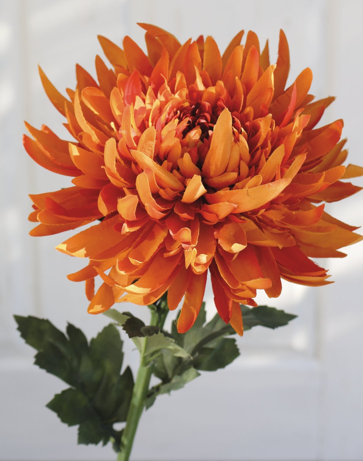 3411 334 a3 Пластиковая хризантема, 62 см, оранжевая H-andreas  - Вид №4