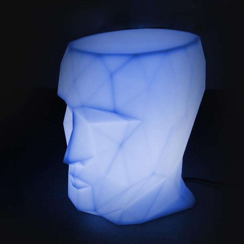 Приставной столик фигурный светящийся 49 см Adan от Vondom VONDOM ADAN ОТ VONDOM 288875 Голубой  - Вид №4