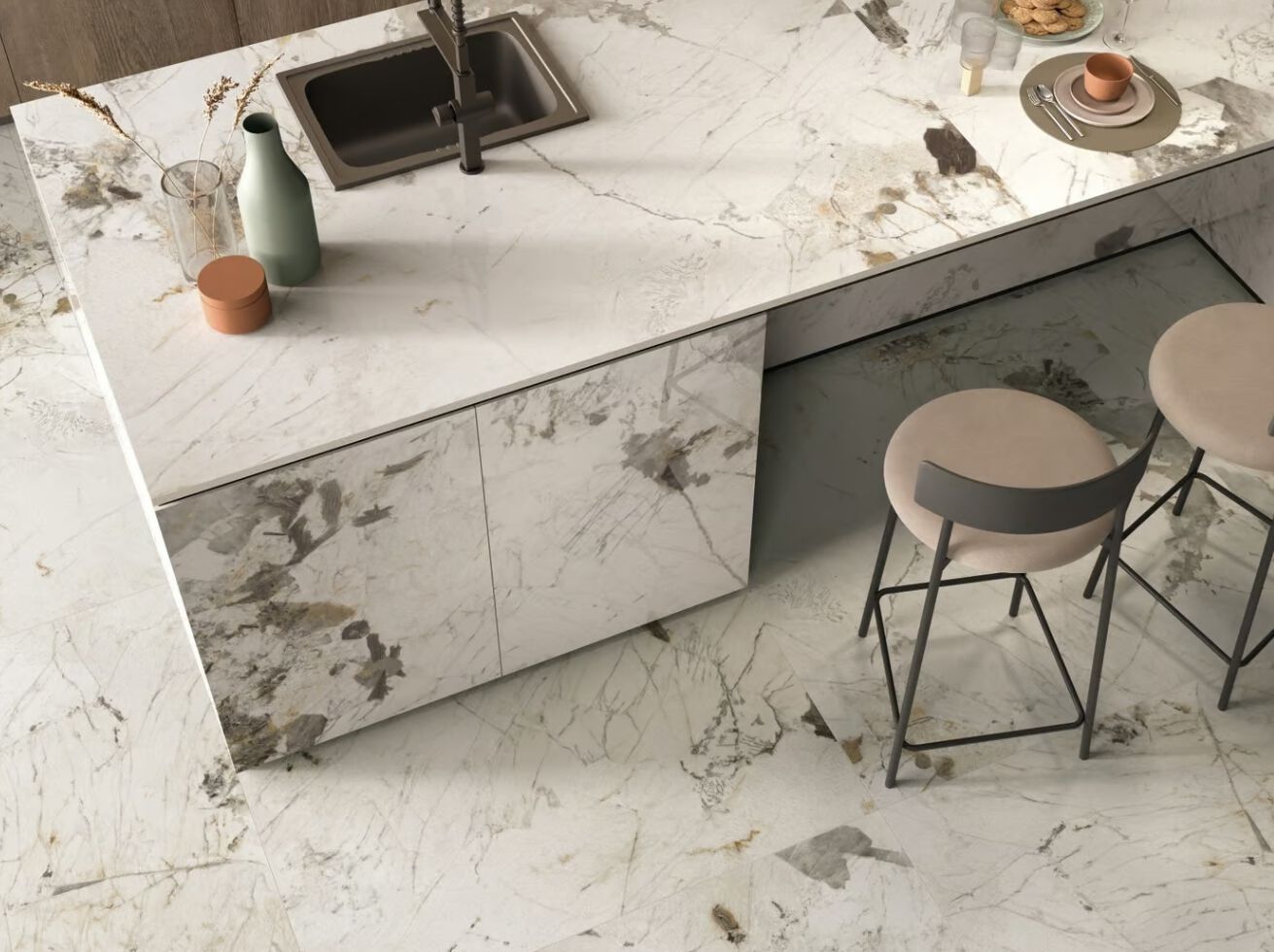 Пол / напольное покрытие из керамогранита с мраморным эффектом Imola THE ROOM ARCH-00073362 - Вид №22