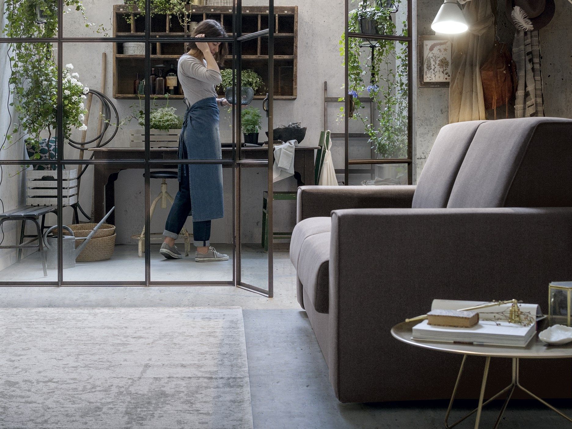 Двуспальный диван-кровать из ткани Felis Day &amp ARCH-00069028 - Вид №2