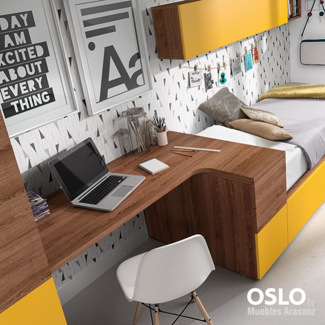 102742 Детская комната с модульной кроватью Ambiente 03 Arasanz Oslo Santreyd - Вид №2