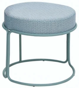iSimar Низкий стальной табурет со встроенной тканевой подушкой Paradiso 8125