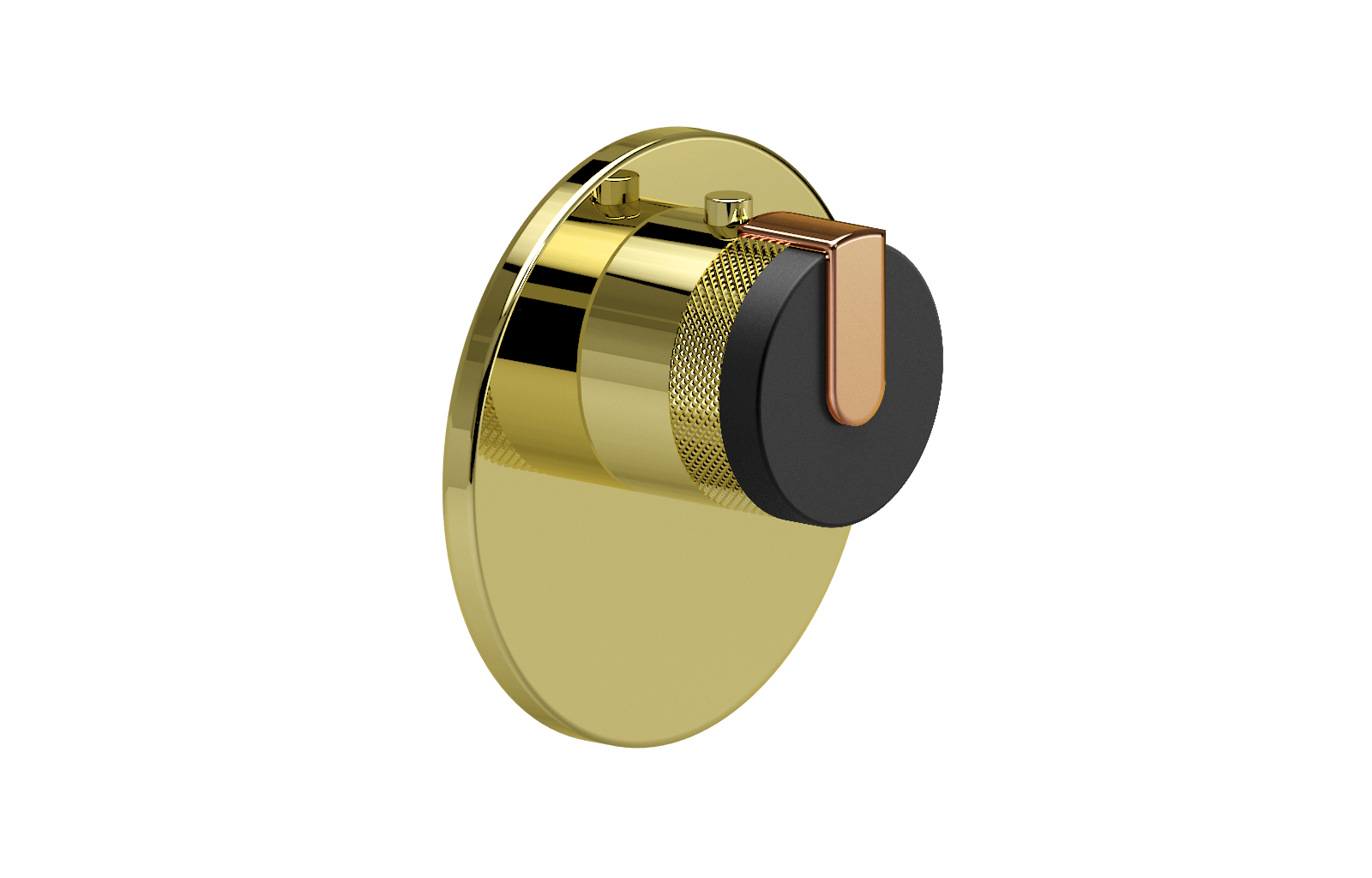 E-8027-R1MBKE-L1RG-PB-T Термостатический переключатель 3/4-Внешняя часть GRAFF MOD+