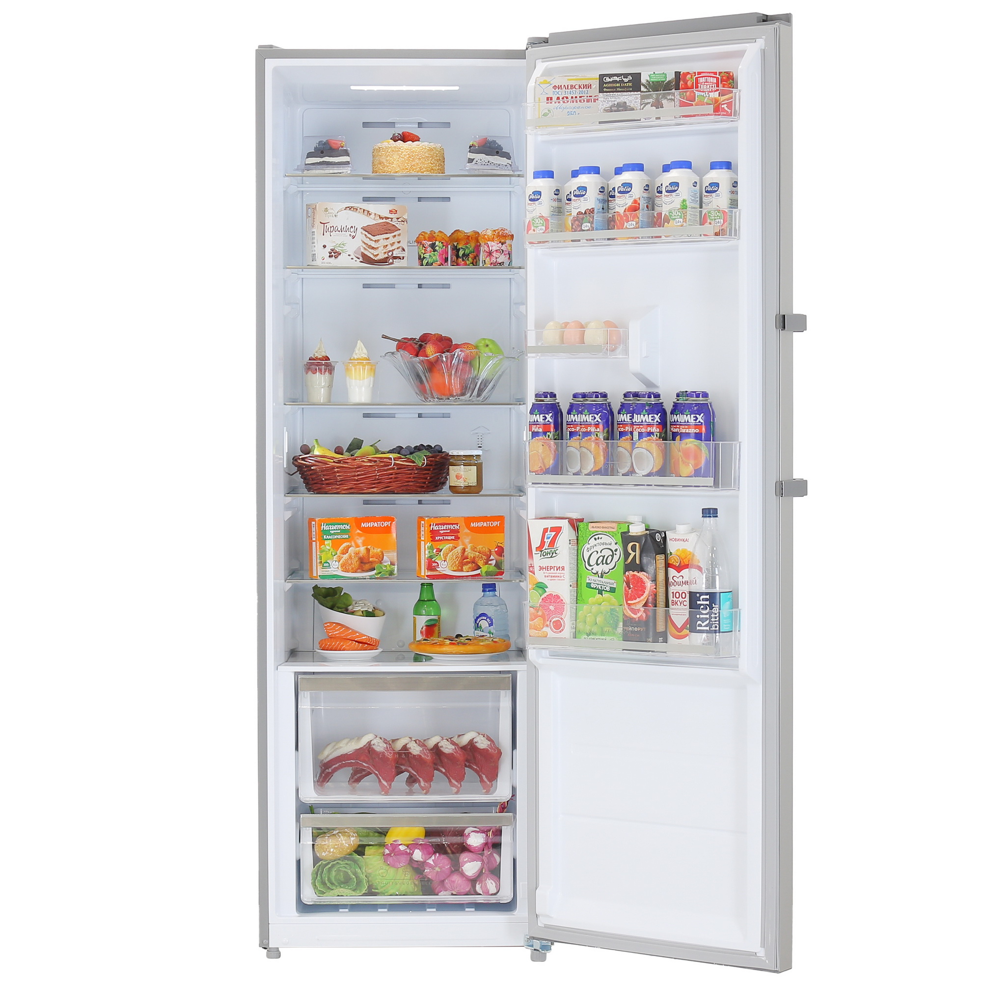 5429360 Холодильник без морозильника   DEXP S4-37AMA серебристый STDN-0074412 - Вид №5