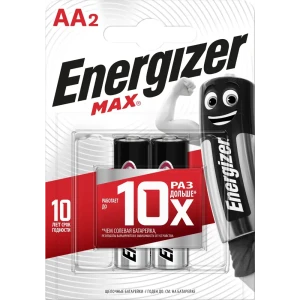 Батарейка алкалиновая Energizer Max AA /LR6, 2 шт.
