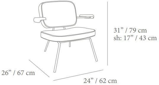 Mambo Unlimited Ideas Кресло из ткани с подлокотниками State sun-id-1512814 - Вид №2