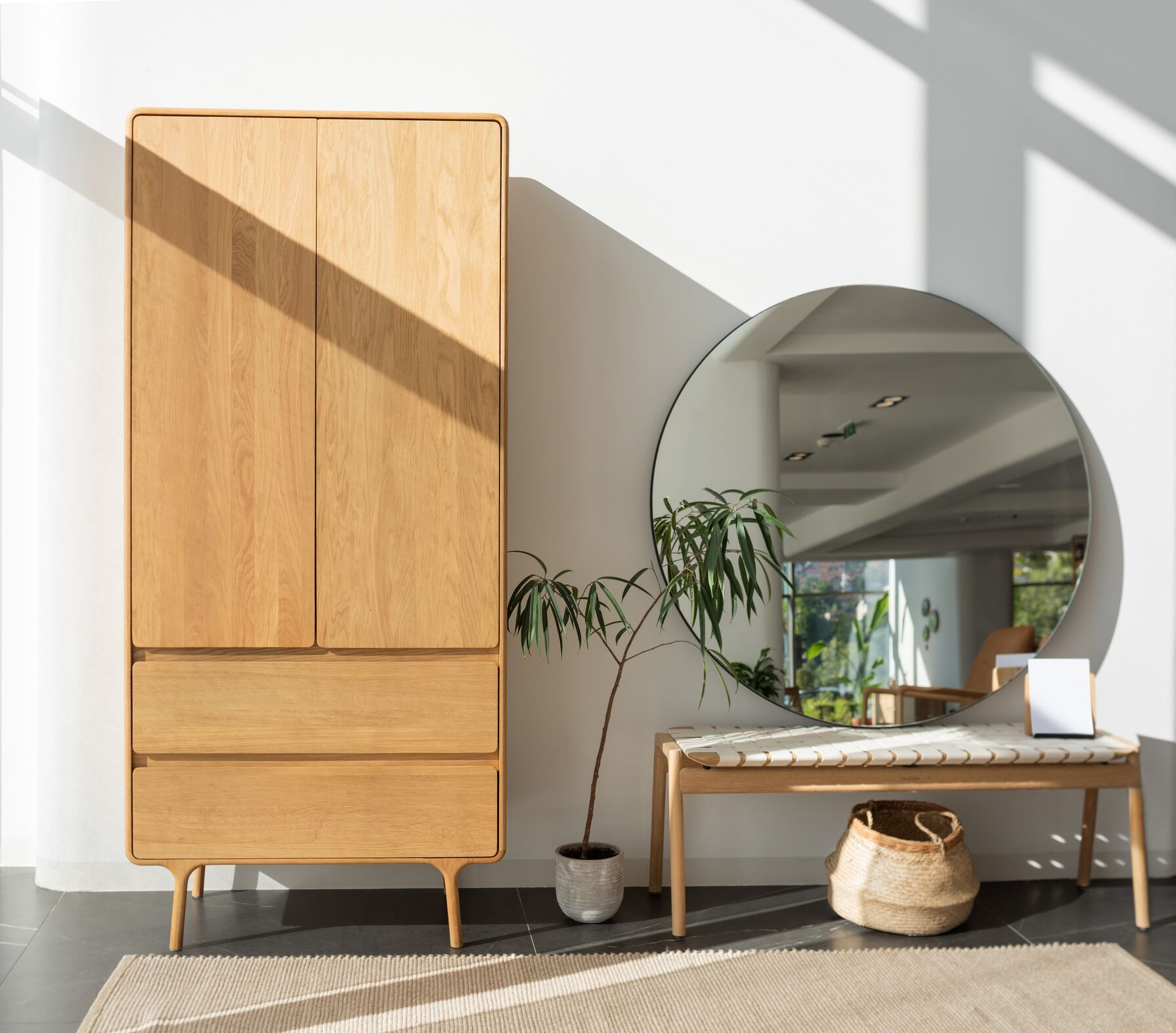 Скамейка из дуба и ткани Gazzda KLUPA ARCH-00107509 - Вид №23