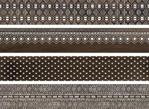 Керамический гранит 20х119,5 Про Вуд коричневый декорированный обрезной