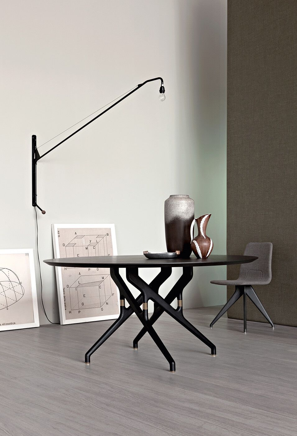 Круглый обеденный стол из ясеня Potocco торс ARCH-00130038 - Вид №1