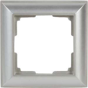 Рамка для розеток и выключателей Werkel Fiore 1 пост, цвет серебряный 82125343 STLM-2158836