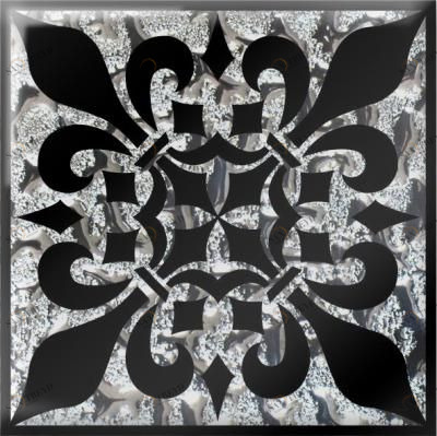 Напольная вставка Мальта платина 8х8 Роскошная мозаика sun-id-329528