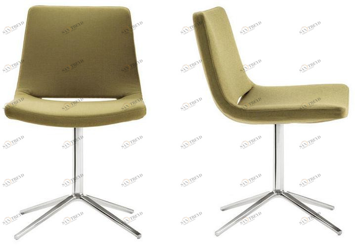 B&B Italia Стул с обивкой из ткани с 4 спицами Metropolitan sun-id-1354415