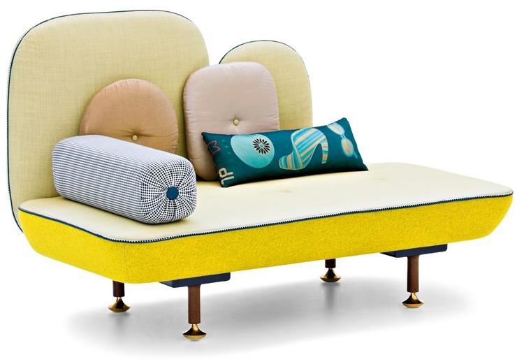 Moroso Скамья из ткани со спинкой sun-id-1385619 - Вид №1
