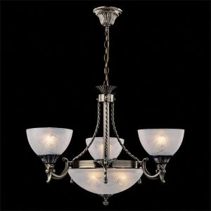 Подвесная люстра Eurosvet 60006/6 античная бронза EUROSVET ДИЗАЙНЕРСКИЕ 185476 Белый