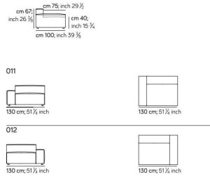 4-местный модульный диван