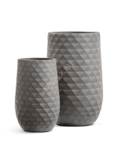 41.1020-0035-WB-75 Кашпо  ERGO - серия Diamond - Высокая округлая чаша - Мокко Цветочная коллекция